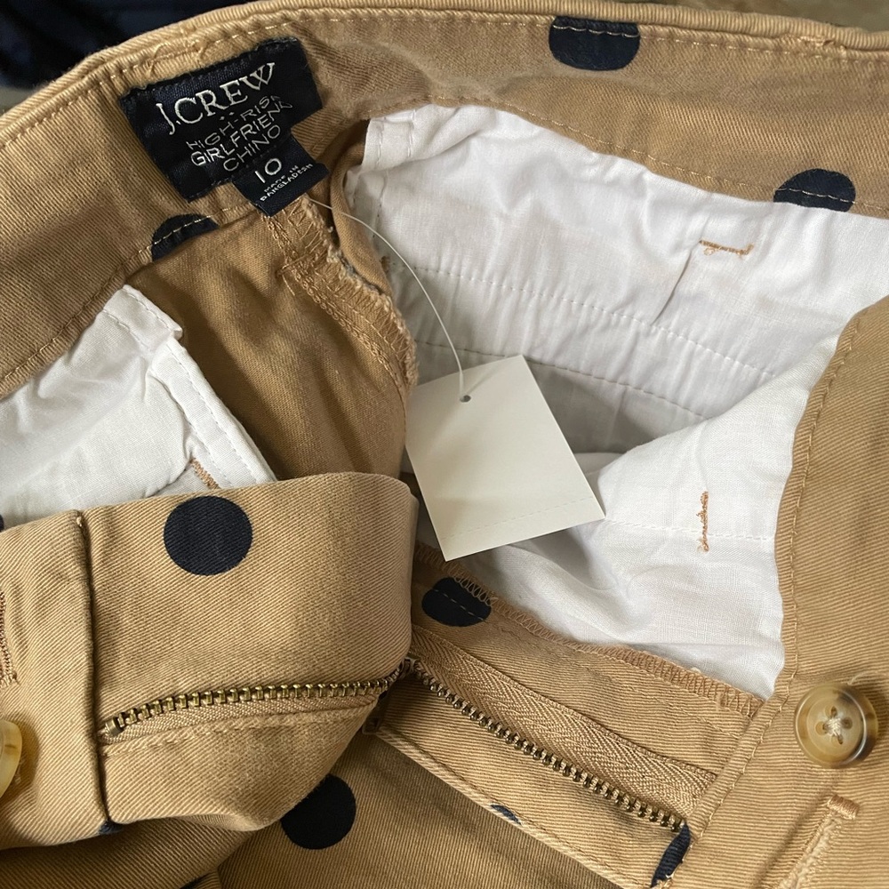 NWT JCREW FACTORY SIZE 10 GIRLFRIEND CHINO